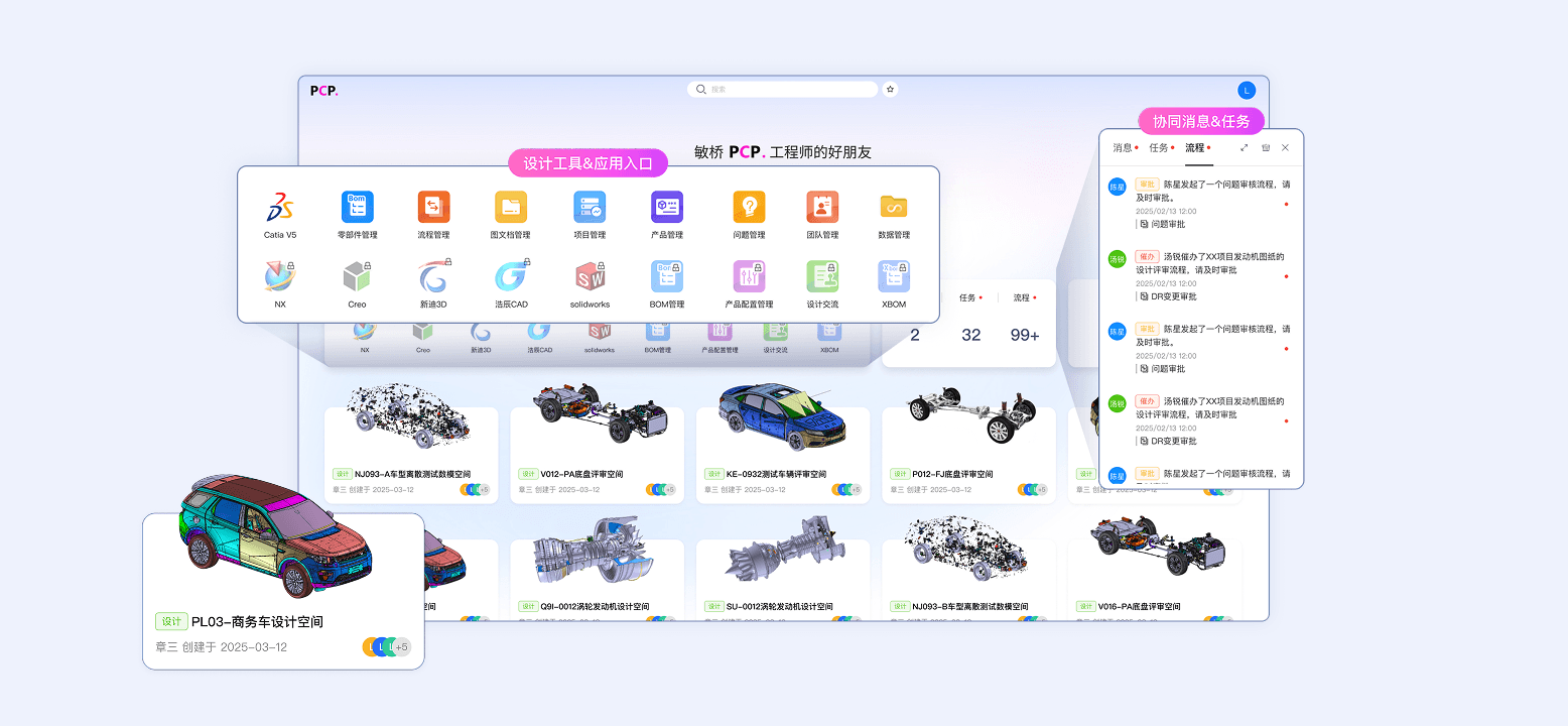 3D协同空间，支持敏捷协同研发